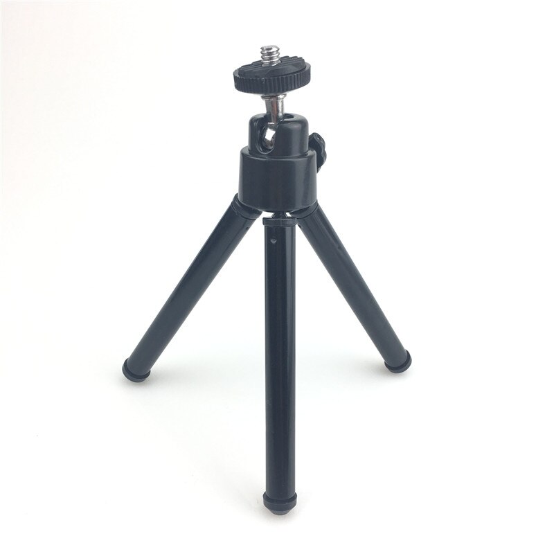 Aluminium Mobiele Telefoon Digitale Camera Tripod Stand Beugel Houder Adapter Voor Zelfontspanner Telefoon Ondersteuning Tripode: Black