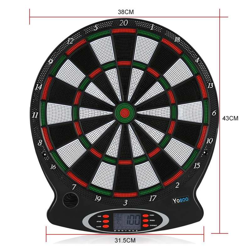 1pc Electronic Dartboard Electronic Hanging Dartboard LCD Scoring Indicator Dart Game With 6pcs Darts Indoor Games
