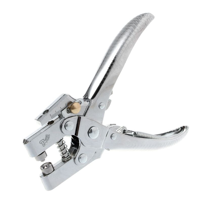 Practical Belt Rivet Hole Punch Plier With 100pcs Eyelet Hollow Press Grommets Craft Tool For Leather Strap