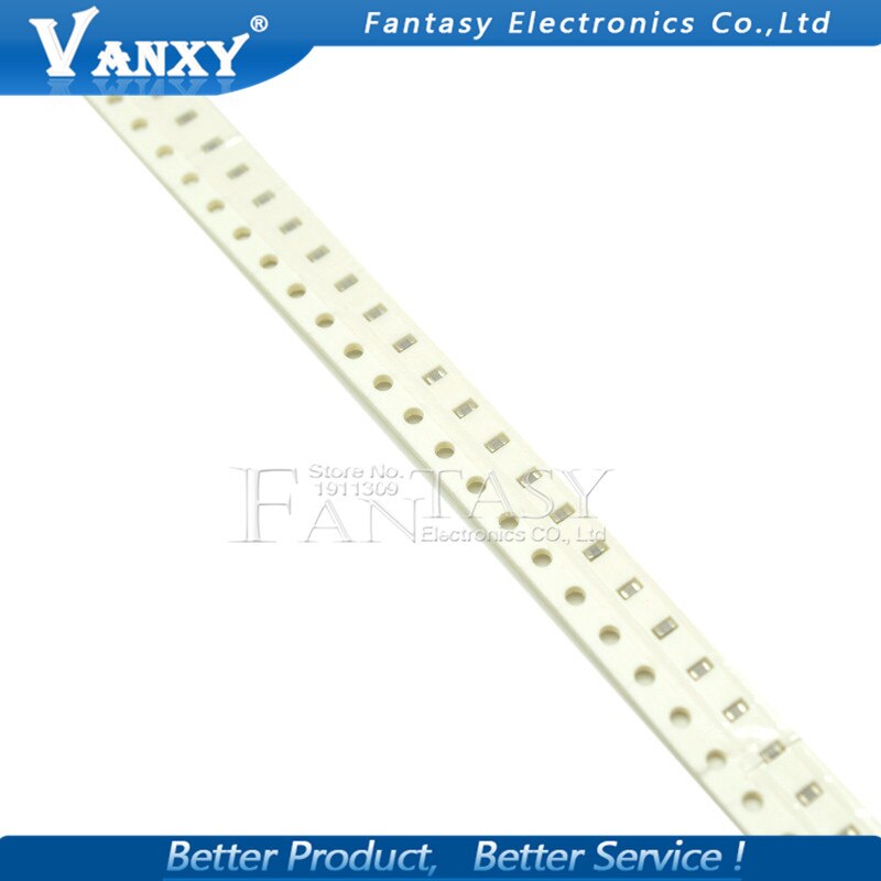100 Uds 100NF X7R Error 10% 50V 0603 SMD 104 Chip de película gruesa condensador cerámica multicapa