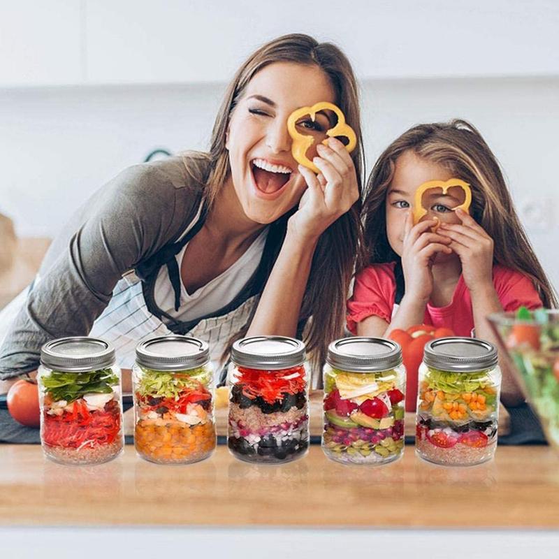 Mason Jar Lid Tinplate Split Opening Sealing Lid Round Home Iron Lid Lid Spherical Metal Supplies Ring Can P1Z3