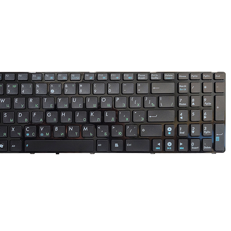 Russian keyboard FOR ASUS X53 X54H k53 A53 N53 N60 N61 N71 N73S N73J P52F P53S X53S A52J X55V X54HR X54C RU With black border