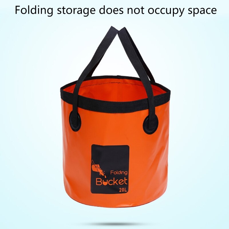 Car Washing Foldable Bucket 20L Fishing Collapsible Bucket Water Container Basin Large Capacity Folding Bucket