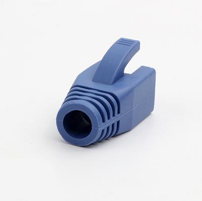 Hohe Bunte Cat6 RJ45 Anschluss Kappen 7MM 8MM Cat6A CAT7 Stecker Stiefel Netzwerk Ethernet Kristall Kopf mantel Staub Abdeckungen: Blau / 7MM