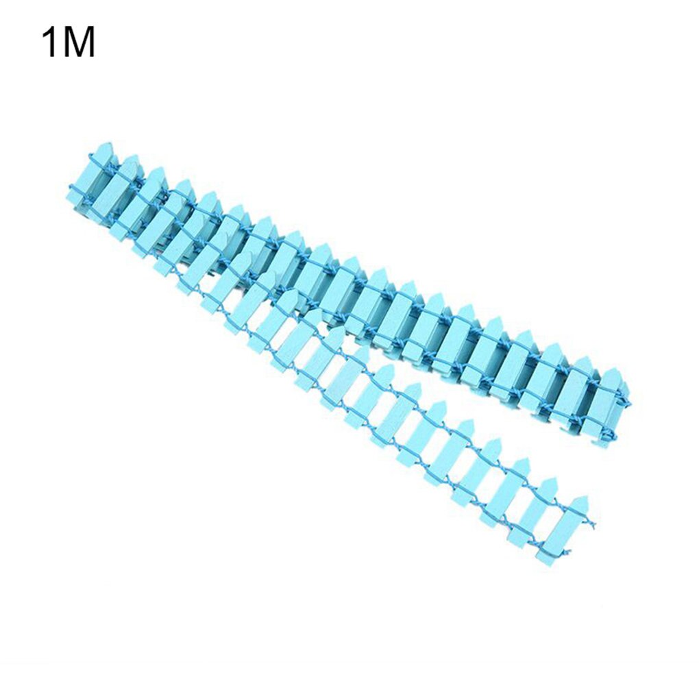 Mini petite barrière barrière en bois artisanat clôture fleur plante en pot paysage décor accessoires Miniature Terrarium bricolage Kit de jardin: 08 1mx5cm