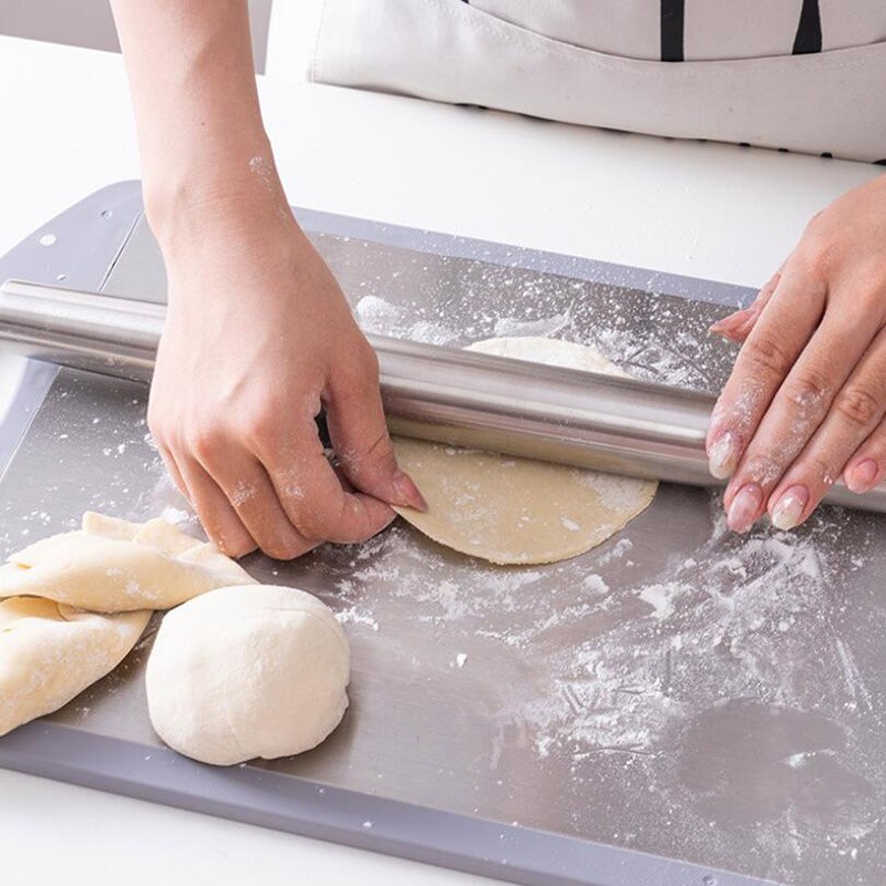 304 stainless steel rolling pin stainless steel Roll pin cake baking technology cooking tools silver stainless steel Roll pin