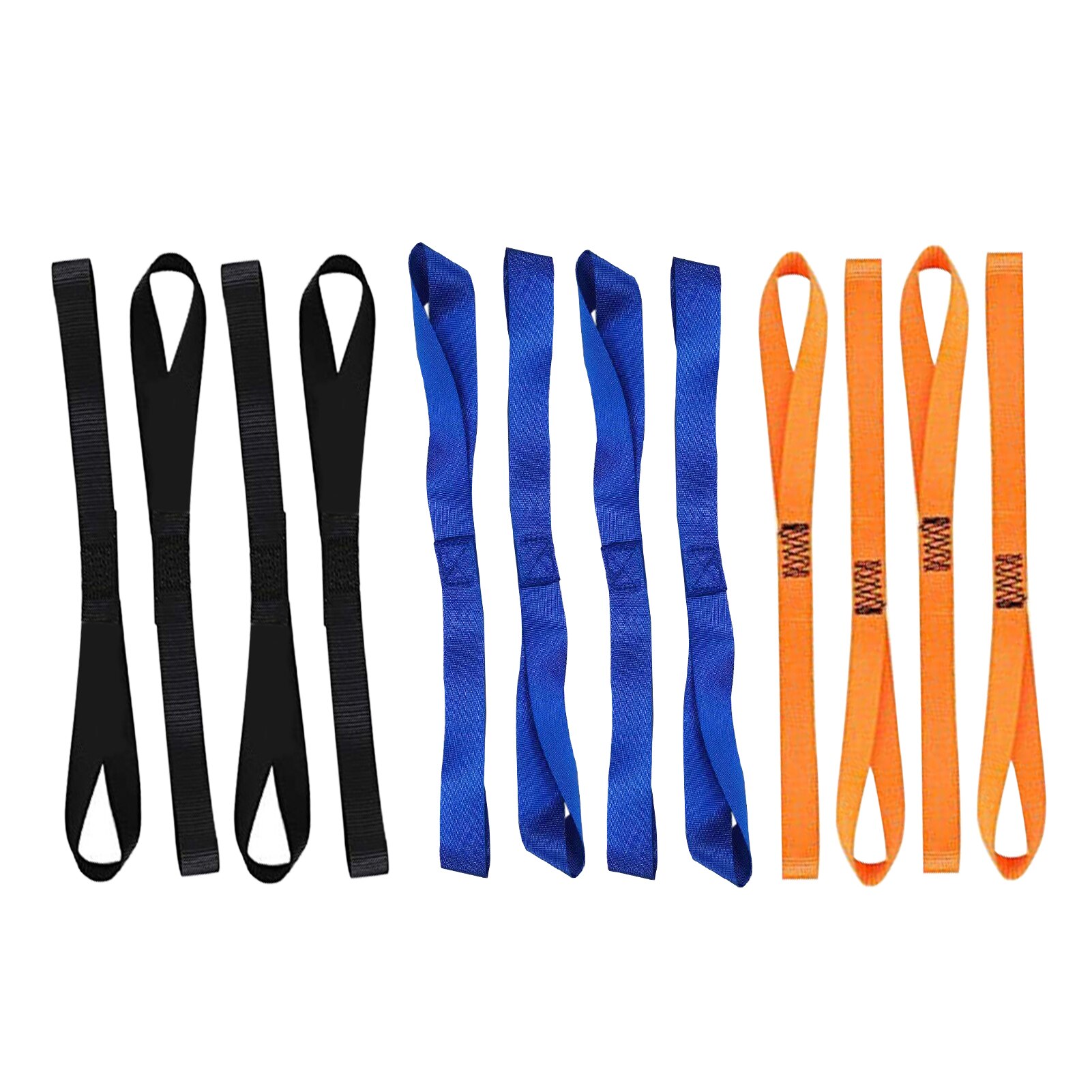 12pcs Tie Down Transportation Motorcycle Handlebar Scooter Soft Loop Lashing Strap Car Luggage ATV UTV Securing Dirt Bike Cargo