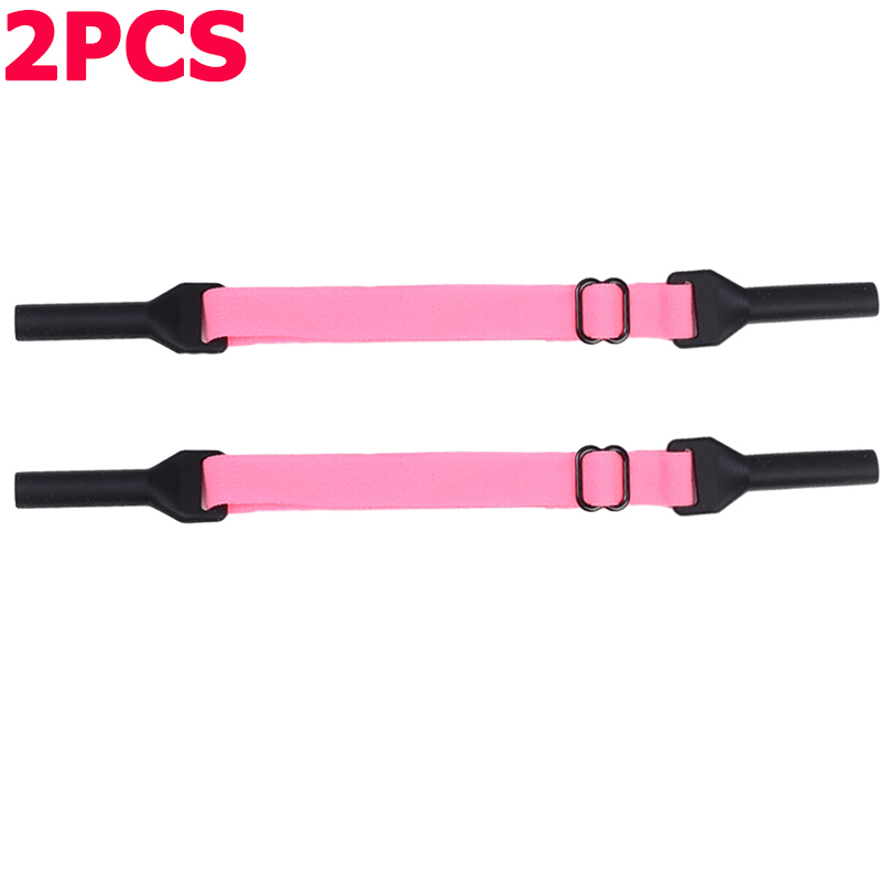 2PCS Adjustable Non-Slip Sunglasses Rope Unisex Elastic Sports Glasses Cord Women Men Eyeglasses Eyewear Cord Neck Glasses Strap: Red