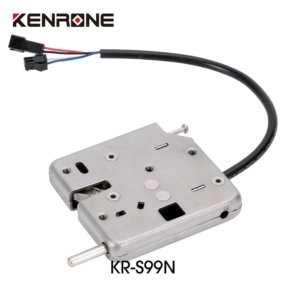 KENRONE Electric 12V Solenoid Bolt Industrial Cabinet Door Strike Lock with Open Switch Electronic Control Electromagnetic Lock