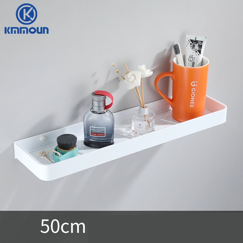 Zwart/Wit Badkamer Plank Shampoo Houder Keuken Opbergrek Badkamer Hardware Ruimte Aluminium Douche Accessoire: Clear