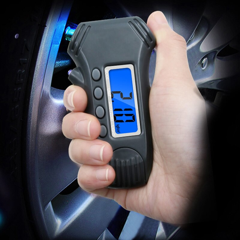 Auto Accessoires Bandenspanning Sensor 3-In-1 Verlichte Digitale Display Manometer Diepte Bandenspanningsmeter voor Auto 'S