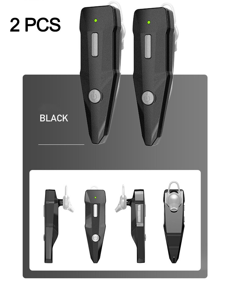 YM 2PCS Mini earhook Walkie Talkie 400-470MHz 2-Way Radio Transceiver Earpiece Headset Earmuff USB Powered Distance New: YM-M22-R / EURO