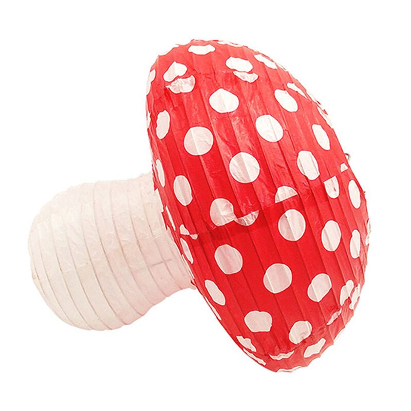 Nowy 3 sztuk w kształcie grzyba lampiony papierowe 3D grzyb ornament przedszkole dla dzieci DIY urodziny dekoracje robić domu na imprezę dostaw