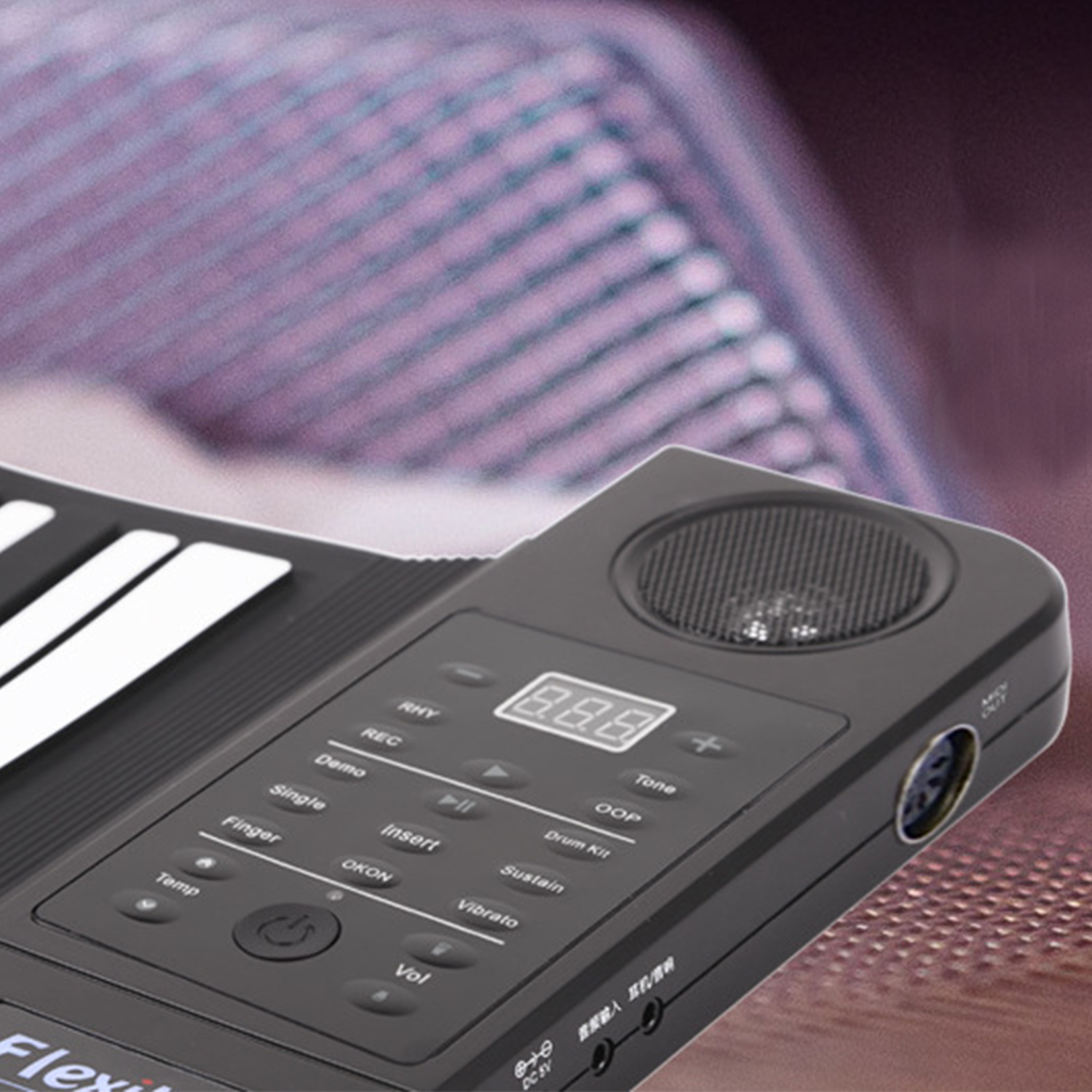 Konix 61 Key Children's Piano Flexible Keyboard Electric Digital Roll Up Piano Music Instruments Electronic Keyboard Piano