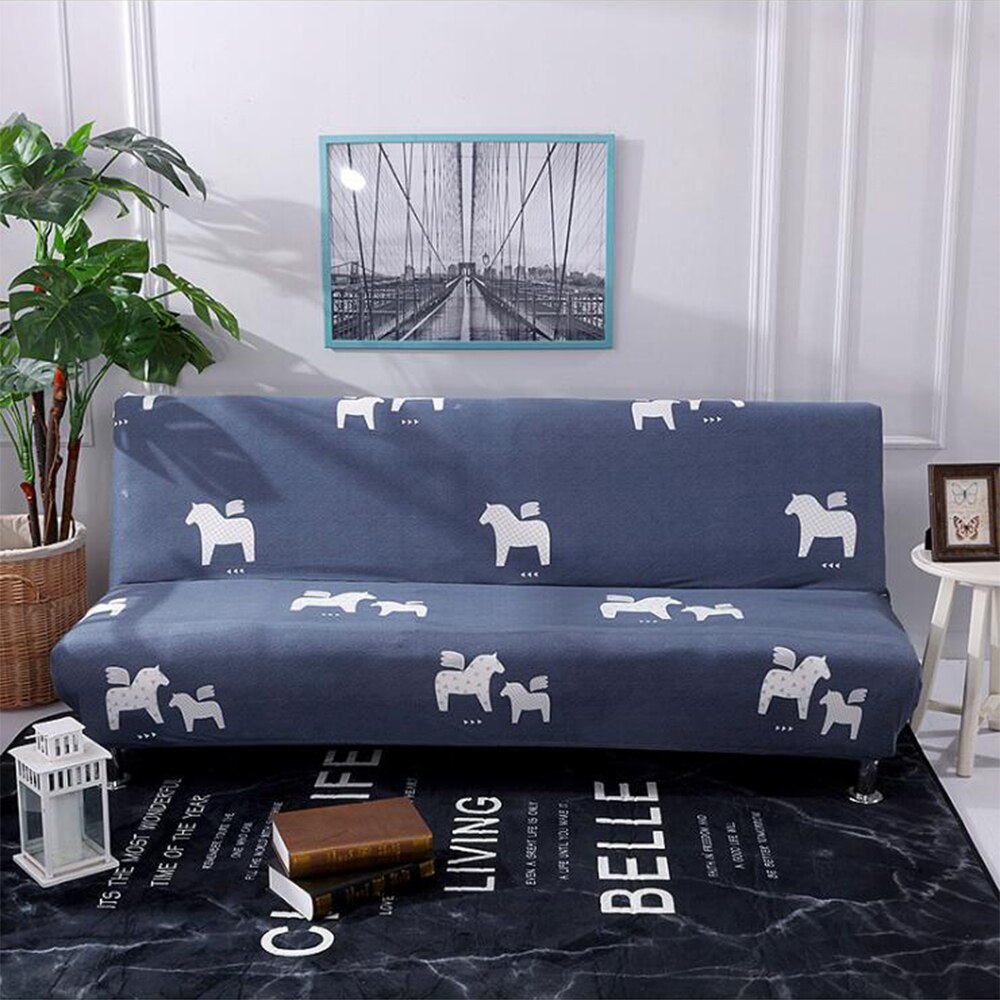 Universele bankhoes woonkamer schattig dierenpatroon bankhoes elastische hoezen voor 160cm to 190cm banken zonder armleuningen: En