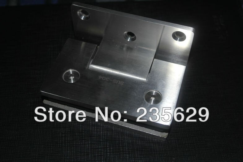 , 90 degree Stainless Steel shower clamp, shower hinge,glass clamp,Satin finished, Easy installation,durable