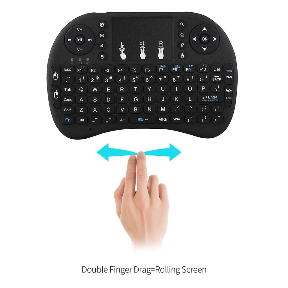 I8mini keyboard Russian English version 2.4GHz wireless keyboard air mouse with touchpad handheld operation and Android TV box
