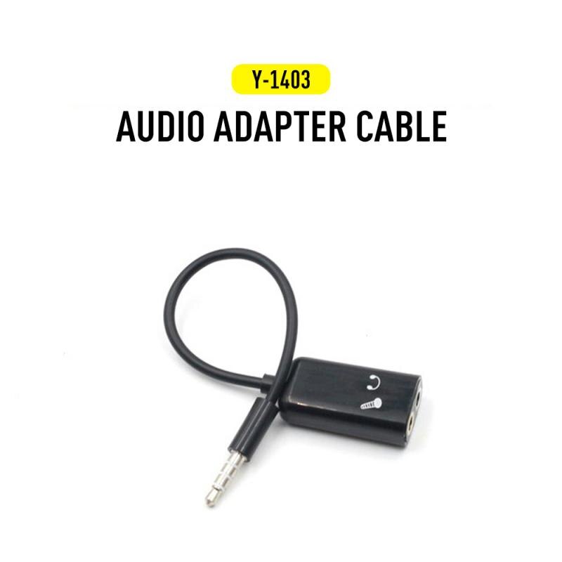 Earphone Audio Cable Y Splitter Dual Audio Line 3.5 mm Headset Jack Headphone Adapter Fastshipping!