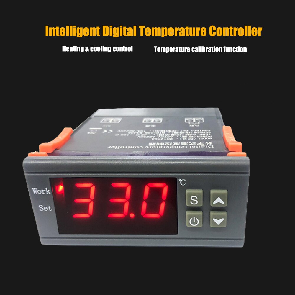 MH-1210A Intelligent Digital Temperature Controller Heating/Cooling Sensor Temp Control Thermostat for Freezer Fridge Hatching