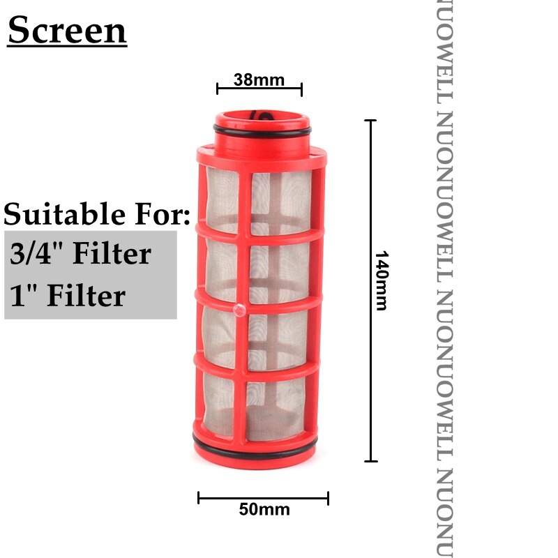 120Mesh 3/4"~2" Irrigation Filter Agricultural Drip Irrigation Screen Filters Greenhouse Micro Watering System Pipe Filter: 3l4 1Inch Elements