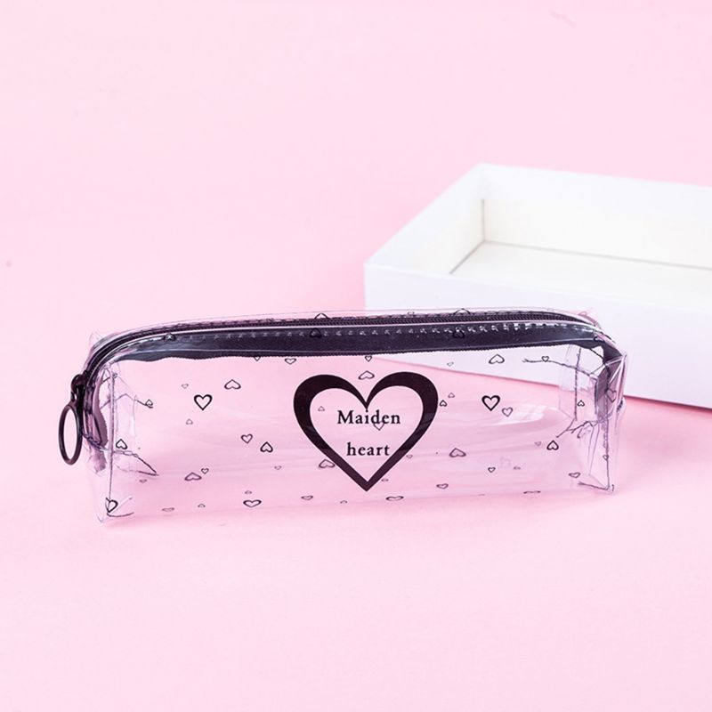 Sterrenhemel hart etui schattige transparante etui schoolspullen