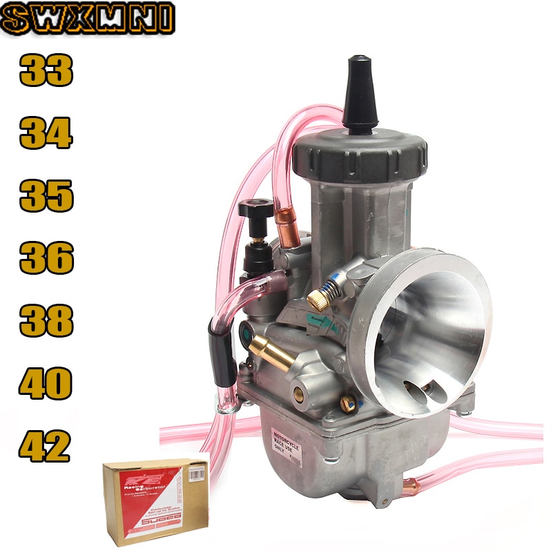 Carburador Universal PWK33mm 34mm 35mm 36mm 38mm 40mm 42mm para KEIHIN 2T 4T Scooter ATV UTV 250CC 300CC 350CC 400CC motor