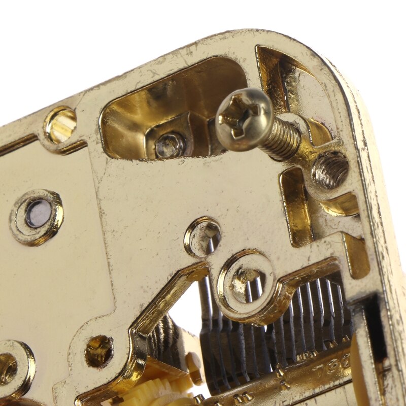 DIY Mechanical Musical Box Golden Movement+Screws +Castle In The Sky Key