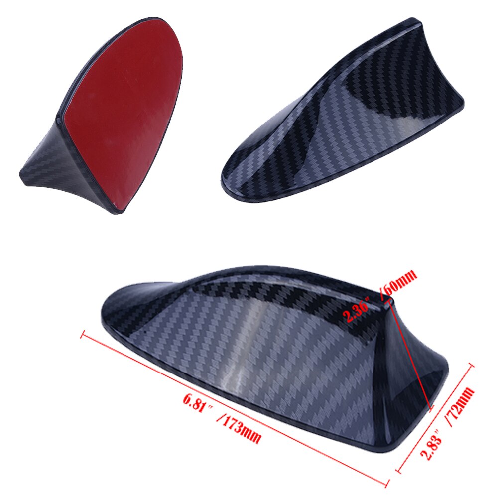 Decorative Shark Fin Antenna,Carbon Fiber Look,Universal Modeling Decorating Parts, No Function Dummy Aerial Car Accessories