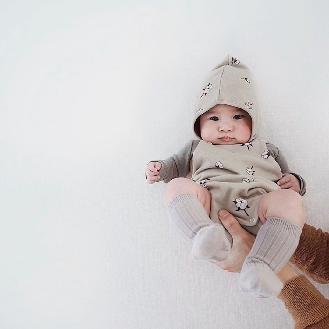 Herfst Peuter Baby Bodysuit Baby Boy Overalls Leuke Bloemen Meisjes Katoenen Mouwloze Jumpsuit Met Hoed Baby Kleding: 233643626gray / 9m