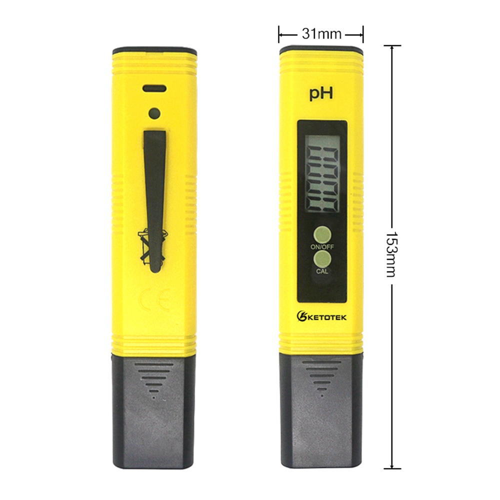 Digital PH Meter 0.00-14.0 Automatic Calibration TDS Tester 1-9990PPM Titanium Probe Water Test Monitor Aquarium Pool