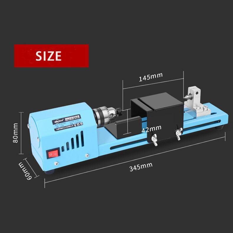 150W Mini Lathe Beads Machine Woodworking DIY Lathe Standard Set Wood Lathe Standard