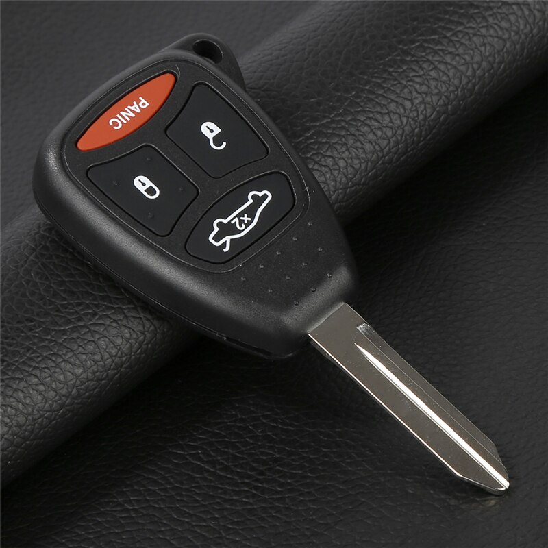 1PCS Durable Black 4buttons Remote Key Fob Shell Case Replacement With Screw For 2005 2006 2007 Jeep Grand Cherokee