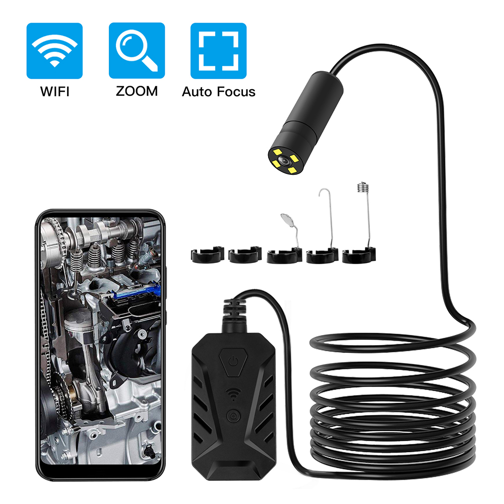 14mm WIFI Endoscope Camera Screen Display Waterproof 2m/5m/10m Inspection Borescope For Iphone Android Phone F230