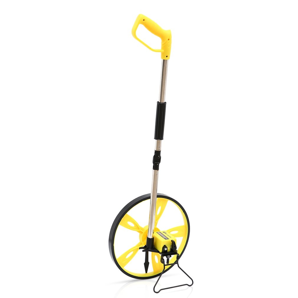 Digital measuring wheel distance meter rangefinder walk Foldable Single Flexible Wheels measure 0-9999m measurer Handheld extend: Default Title