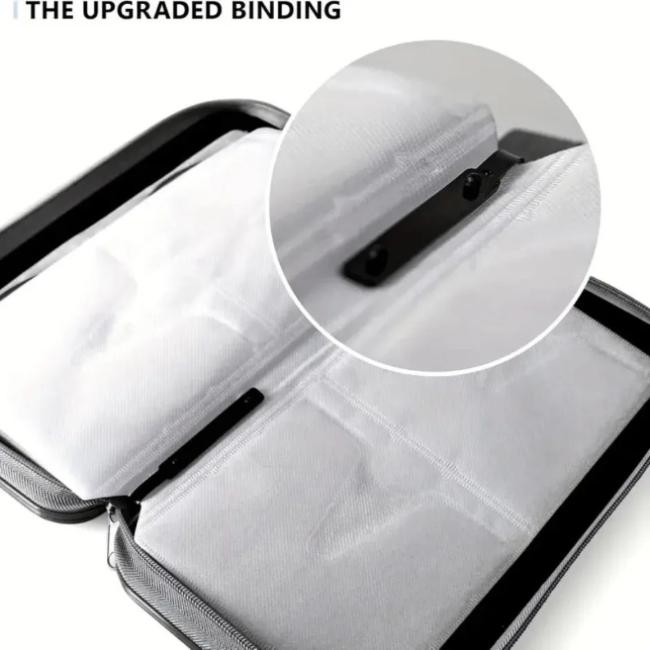 CD Case, DVD Case Holder 96 Capacity Hard Plastic CD DVD Disc Cases Storage Binder Wallet for Car Home Office Travel