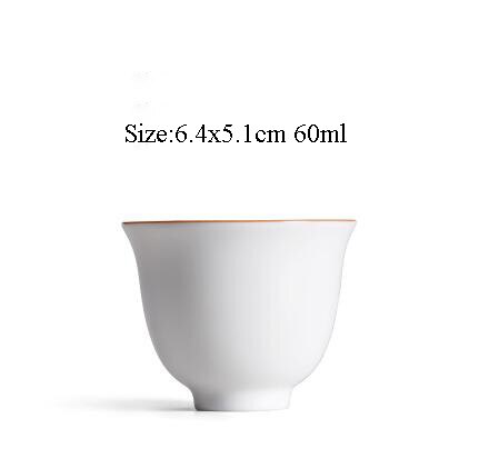 White Ceramic Tea Cup Ceramic Teacups Porcelain Cup: Style C