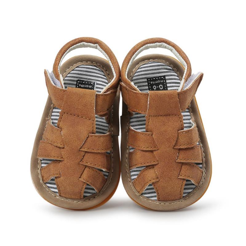 4 farben Baby Sommer Schuhe Kleinkind Im Freien Sport Weiche Flache Sandalen rutsch Beiläufige Gummi-sohlen Kinder schuhe: 02 / 12CM