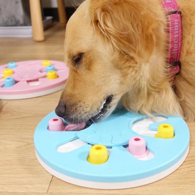 Hunde puslespil legetøj feeder hund iq træningslegetøj spil interaktiv dispenser slow feeder pædagogisk legetøj til hunde honden speelgoed