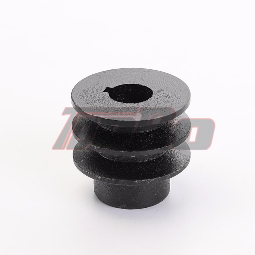 35mm OD 19mm/20mm ID V Belt Pulley Bore Die Double Groove For Gas Engine 170F 168F GX120 GX160 GX200 7HP