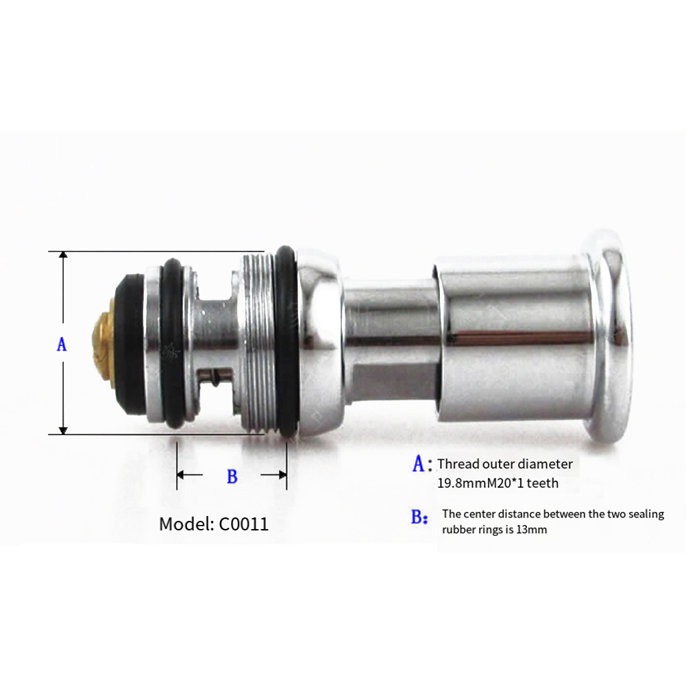 Shower Switch Valve Spring-Loaded Pull-up Water Diverter Triple Bathtub Water Distributor Thermostatic Shower Cartridge: Yellow
