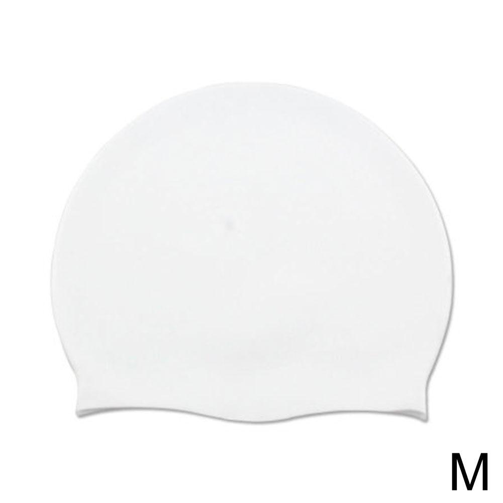 1pcs Silicone Swimming Cap Practical Waterproof Swim Hat Hair Swim Female Swiming Caps Accessories Long Ear Tool T0h2: M