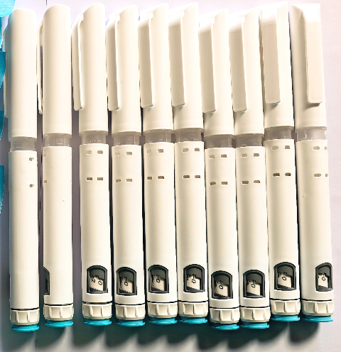 Einmaliger Injektionsstift zur Dosierung von insulingeregulierter Wachstumshormon, hochpräzise einstellbare Dosierung 1 Satz 10 Stück: Elfenbein