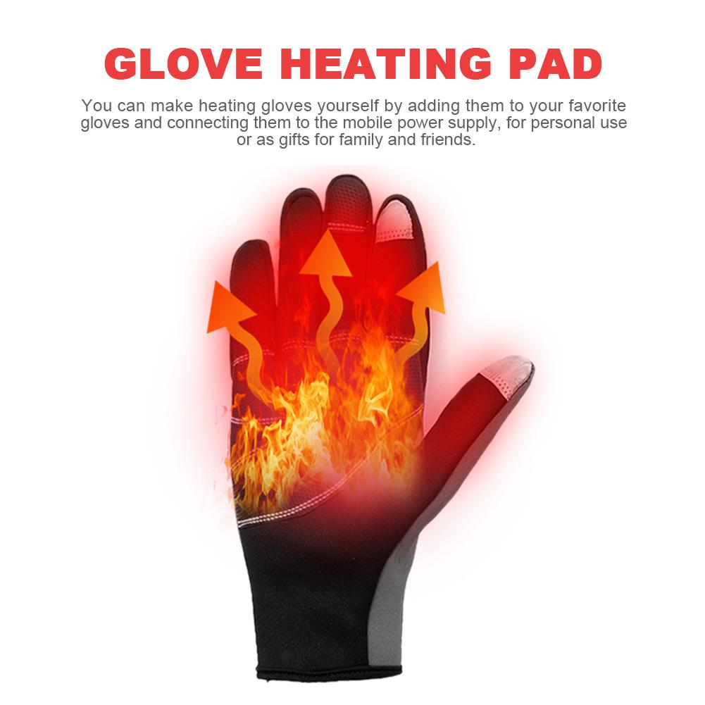 USB Handschuh Heizung Pad Waschbar dauerhaft Elektrische Blatt Thermische Handschuhe # W0