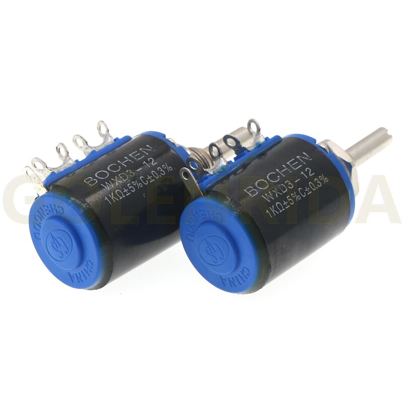 1 stücke WXD3-12-2W 100 220 470 1K 2K2 3K3 4K7 10K 22K 33K 47K Ohm 100R 220R 470R 2,2 K 3,3 K 4,7 K WXD3-12 2W Draht Potentiometer