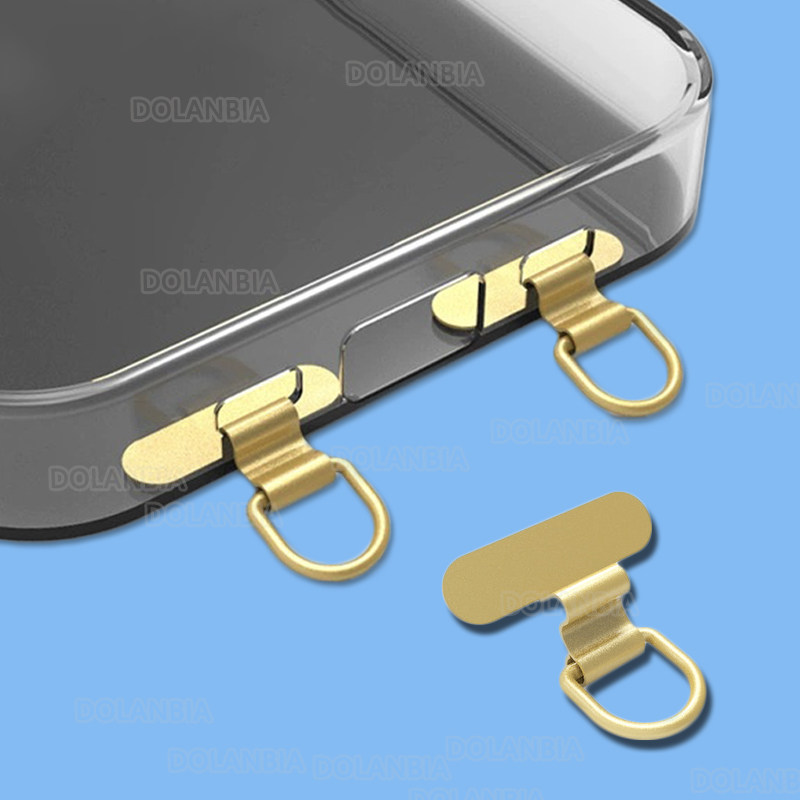 1/2PCS Mini Mobile Phone Lanyard Patch Pad Stainless Steel Silent Hole Clip Ultra-thin Metal Back Patch Sturdy Connection Piece