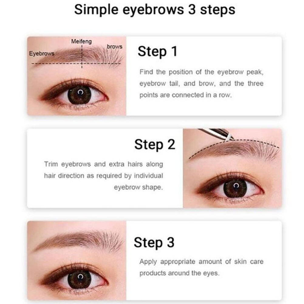 Practical Eyebrow Hair Epilator Pro Eye Brow Trimmer Make Up Eye Brow Shaper Body Face Neck Leg Hair Removal Tool