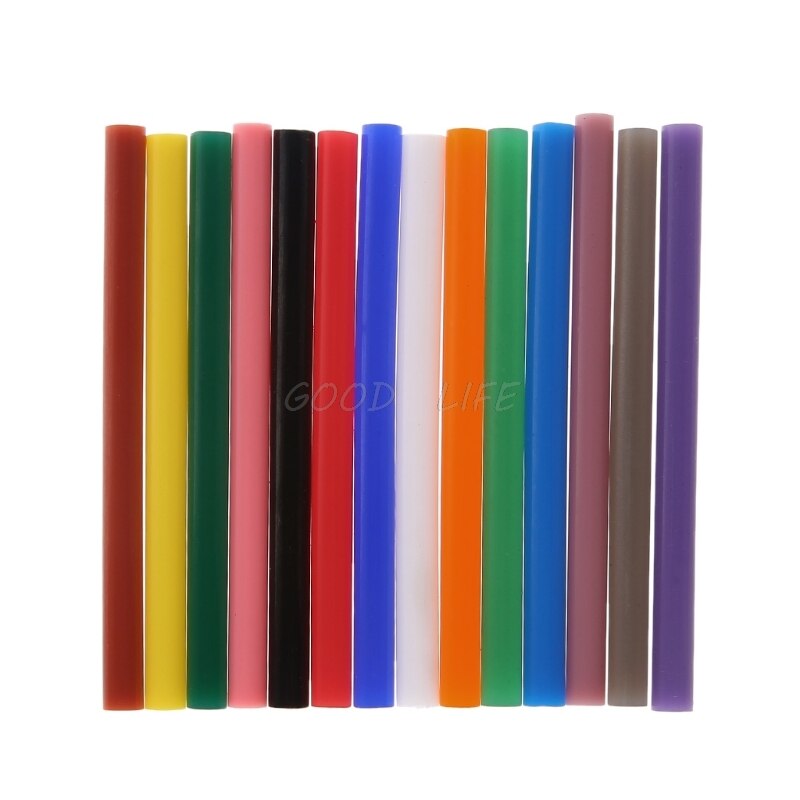 Pegamento de fusión en , mezcla de colores, brillo, viscosidad, bricolaje, herramientas de reparación de juguetes artesanales, 7mm x 100mm