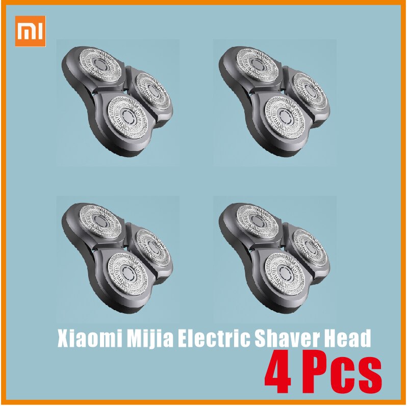 Xiaomi-Afeitadora eléctrica Mijia S500 S300 Original, hoja de acero de doble capa, resistente al agua, Blades1-4pcs: 4 PCS