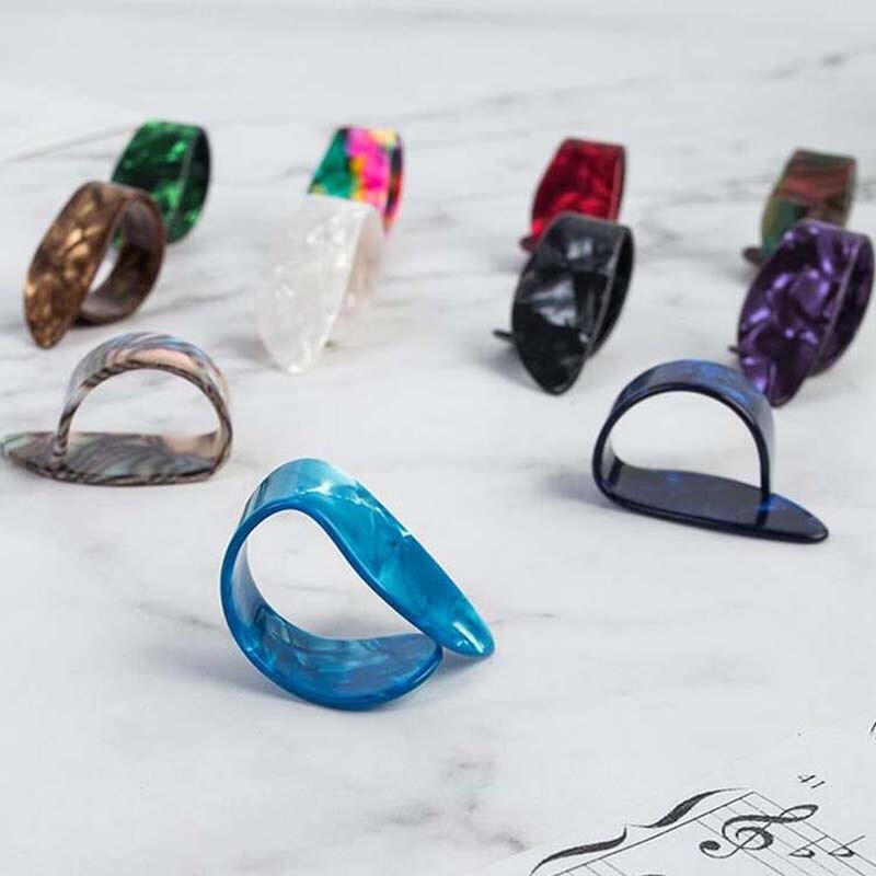 Púa para Guitarra, púa para dedo, Protector para Guitarra, para Guitarra eléctrica púa acústica, bajo, Pulgar, Protector para dedo, 2 uds.