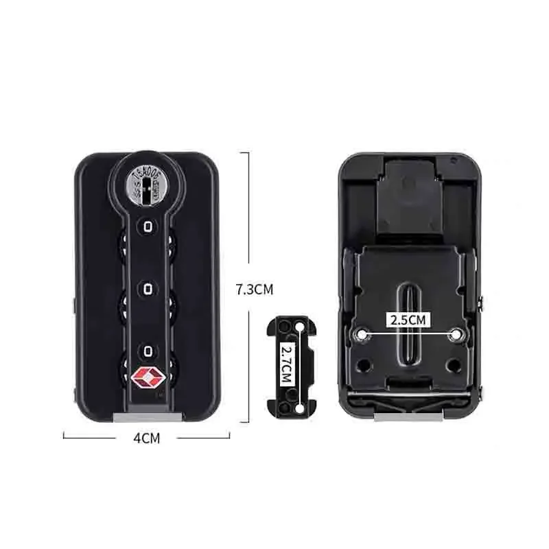 Geeignet für Rimowa Zoll Schloss TSA006 Schlüssel Original Passwort sperren Gepäck Zubehör Ersatz Koffer Schloss Sicherheit: Weiß